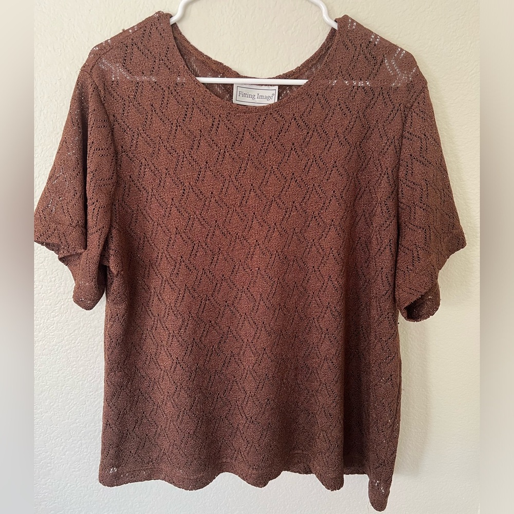 Vintage crochet style top